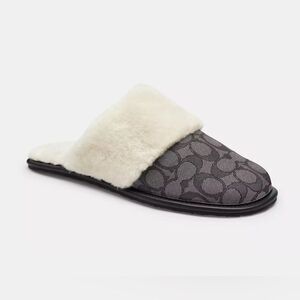 NWT Coach Zena Slipper In Signature Jacquard‎ size US7